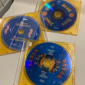 🐸2:$10🐸 Babar, alice in wonderland and tv episodesDvd set of 4